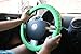 New SILICONE Neon Green-Glow in the Dark-Car Steering Wheel Cover By Cameleon