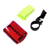 Personal Red Flashing Safety Light with Belt Clip (Set of 2) - up to 100 hours - Water Resistant