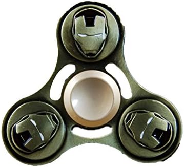 IRIDA The Anti-Anxiety 360 Spinner Helps Focusing Fidget Toy [3D Figit] Tri-Spinner EDC Focus Toy for Kids &amp; Adults - Best Stress Reducer Relieves ADHD Anxiety Boredom Metal Bearing (Iron Man)