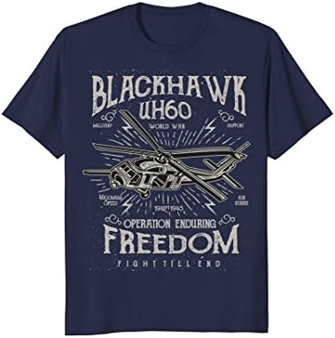 Mens blackhawk tshirt uh 60 - blackhawks tee shirt Medium Navy