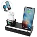 NEXGADGET 8 in 1 Charging Station Compatible for Apple Watch AirPods,Detachable Wireless Charger Compatible for iPhone Xs Max/XS/XR/X/8/8 Plus and All Qi-Enabled Devices-Black