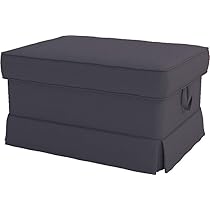 Housse Ektorp Blanche Sur Mesure Pour Chaise Avec Accoudoir (coton épais)