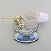 Leyden Wall Mount Bathroom Ti-PVD Gold Finish Brass Material Toilet Brush Holder