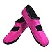 NuFoot Mary Janes Women's Shoes, Best Foldable & Flexible Flats, Slipper Socks, Travel Slippers & Exercise Shoes, Dance Shoes, Yoga Socks, House Shoes, Indoor Slippers, Hot Pink, Large