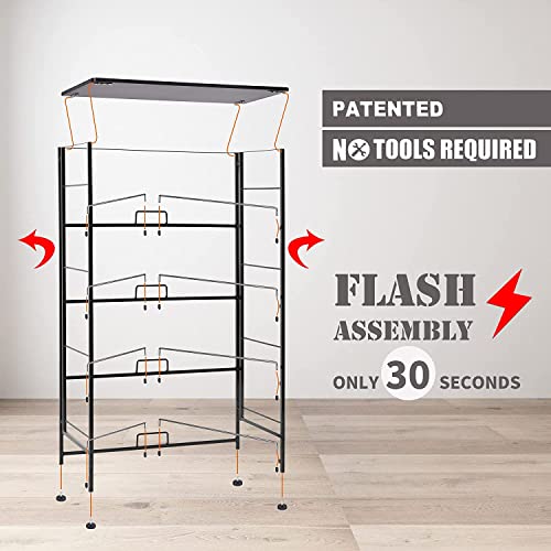 WAYTRIM Fabric 4 Drawers Storage Organizer Unit, Wide Chest of Drawers