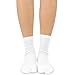 TeeHee Flip Flop Big Toe Cotton Socks 3-Pairs White Plain Socks Good for Flip Flop Sandals