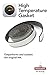 SMOKEWARE High-Temp Replacement Gasket for Vision BBQ Grills - 1 Inch Width, 14 Feet, Self-Stick Seal, Nomex, Made in The USA
