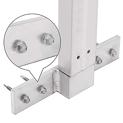 tiewards Adjustable Aluminum Roof Ladder Rack Bracket Kit with 2x4