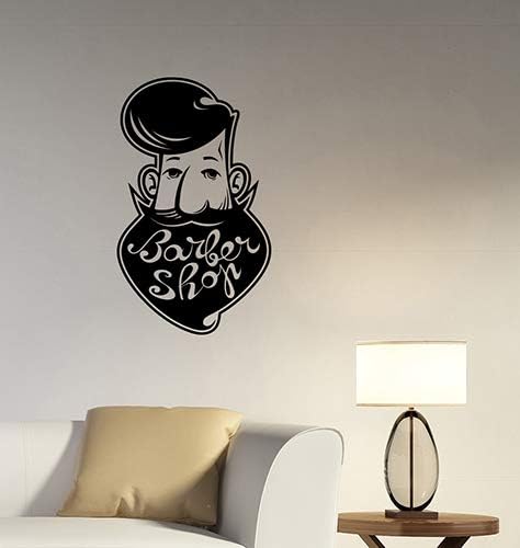 Barber Shop Sign Wall Decal Hairdressing Haircut Hair Salon Window Vinyl Sticker Business Logo Art Interior Decorations Room Decor 11bs Home Decor Wall Decor Oleggiosportivaoleggio It