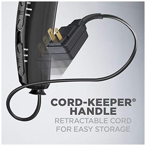 Conair-1875W-Cord-Keeper-Hair-Dryer-Black-Amazon-Exclusive Conair 1875W Cord Keeper Hair Dryer, Black - Amazon Exclusive