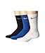 Nike Men's Dri-FIT Cushioned Crew Socks, Large 8-12 (Pack of 3), Large, Blue/White/Black
