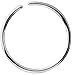 Forbidden Body Jewelry 20g 10mm (3/8 Inch) Surgical Steel Seamless Nose Ring & Cartilage Hoop with Comfort Round Ends