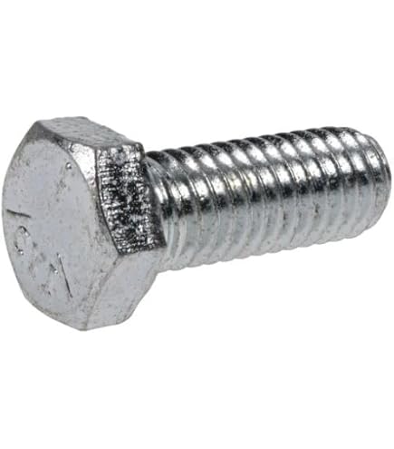 Grade 5 Steel Hex Bolts - Zinc Plated 1/2-13 Threads, 3-1/2 Length - Pack Of 10 - Made In USA