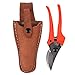 Weemoment Garden Pruner Sheath, Premium Genuine Leather Holster Protective Case Cover Scabbard for Gardening Pruning Shears Scissorthumb 2