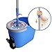 Masthome Mop and Bucket Set with Foot Pedal Microfiber Spin Mop for Floor Cleaning,3 Microfiber Mop Refills & 1 Floor Brush Head.