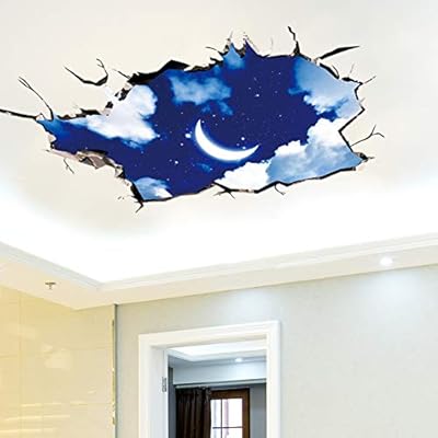 Rwats Wall Sticker Night Starry Sky 3d Ceiling Stickers Diy