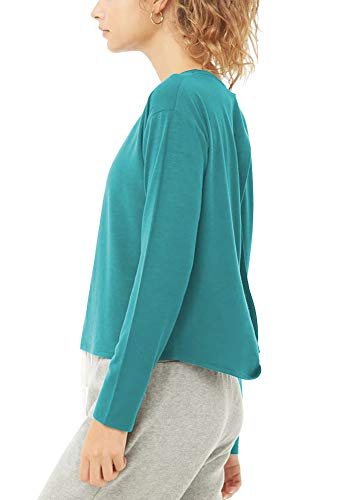 image for Bestisun Womens Workout Clothes Yoga Long Sleeve Basic Solid Muscle Sh