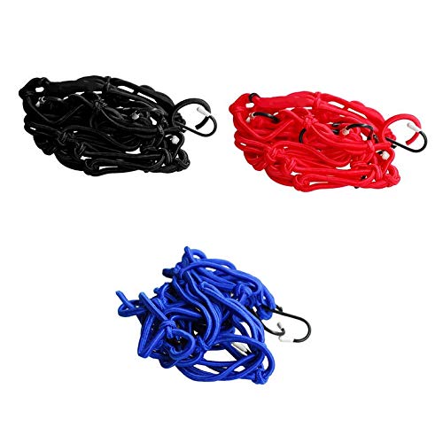 dianagold 30x30cm Luggage Cargo Mesh Net Car Accessories Motorcycle Bike Helmet Holder - Thumbnail 4