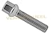 10 Pc Chrome 12x1.5 Ball Seat Lug Bolts 60mm Shank Extended Length 17mm Hex Fits Mercedes Benz