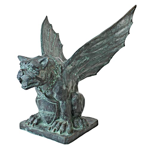 Design Toscano PK2313 La Gargouille ailée de Naples Statue Bronze 29 x 54,5 x 56 cm