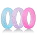 Women's Silicone Wedding Ring Band Designs Jelly color for Comfort Fitness Exercise Active Women
