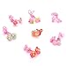 ZIJING 36 pcs/18 pair Mix Cute Cartoon Color Hair ties Rope band Headpieces for Kids Childrens Baby Toddler Girls