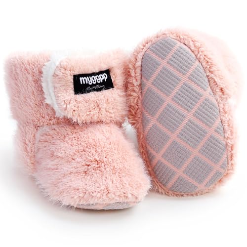 Kfnire Winterstiefel Babyschuhe Warme Unisex Baby Winterschuhe Krabbelschuhe Winter Fleece Kleinkind Krabbel-&Amp; Hausschuhe Anti-Rutsch Weiche Sohle Winterschuhe