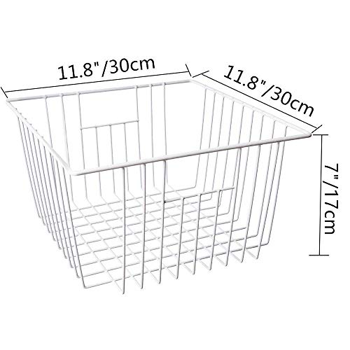 iPEGTOP Deep Refrigerator Chest Freezer Baskets, Large Household Wire
