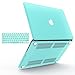 IBENZER Compatible with MacBook Pro 13 Inch Case 2015 2014 2013 end 2012 A1502 A1425, Hard Shell Case with Keyboard Cover for Old Version Mac Pro Retina 13, Turquoise, R13TBL+1