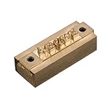 5cm Brass T-Slot Fixture Holder Fit 4-5 Alphabet Letters Font Stamp Tool