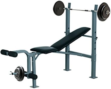 HOMCOM Banco de Musculación Banco de Pesas Maquina de Fitness ...