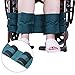 Fushida Wheelchair Leg Straps, Restraint Footrest for Wheelchair, Medical Foot Support Belt - High Quality Cloth Legs Belt for Disabled Elderly(Green, FYH141)