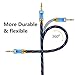 AUX Cable,EMK 3.5mm Nylon Braided Auxiliary Audio Cable [24KGold-Plated,Hi-fi Sound Quality] Tangle-Free AUX Cable for Headphones,Laptop,Phones,Tablets,MP3 Players,Car Stereos and More (3.3ft/1m)