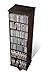 Prepac Two-Sided Spinning Tower Storage Cabinet, Espresso