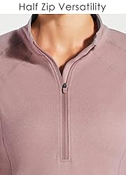 Willit Women's Fleece Running Pullover Thermal