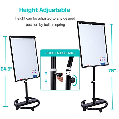 1 Magnetic+Whiteboard+Adjustable+Flipchart+Magnets