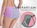 Qikafan Women Menstrual Period Leakproof Seamless Modal Panty Free Size Mixed 5 Pack
