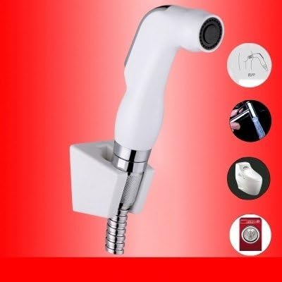 White Toilet Hand Held Bidet sprayer Shattaf Cloth Diaper Sprayer