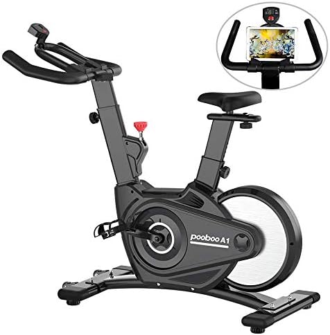 pooboo Magnetic Exercise Bike Indoor Cycling Bike Belt Drive Stationary Bicycle for Home Cardio Workout