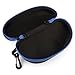Kingfansion Portable Carabiner Eye Glasses Sunglasses Hard Case Protector Box Holder (Blue)