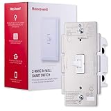 Honeywell Z-Wave Plus On/Off Smart Light Switch, In-Wall Toggle | Built-In Repeater Range Extender | Requires Neutral Wire | ZWave Hub Required - SmartThings, Wink, Alexa Compatible, 39354