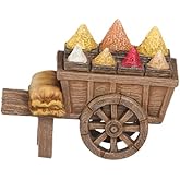 Fontanini by Roman 5" Scale Spice Cart Accessory – Hand-Painted Nativity Village Figurine
