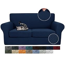 JIVINER Newest 3 Pieces Stretch Couch Covers for 2