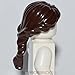 LEGO City Minifigure Hair, Dark Brown Female Ponytail Long French Braided, Quantity 1