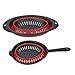 Juvale Collapsible Colander/Silicone Pasta & Vegetable Strainer - 2 Piece Set - Red, Small: 7