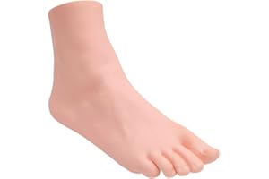 YANGSHINE Lifelike Manikin Feet PVC Foot Lifesize Female Mannequin Foot Model for Painting Teaching Arts Drawing Sketching Jewelry Display -Right Foot,22.5cm