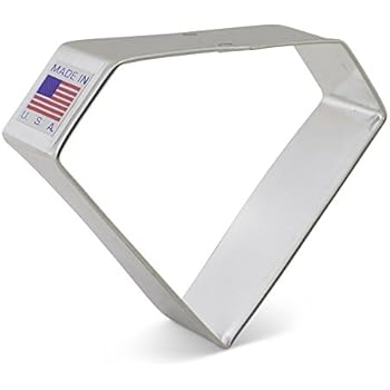 Ann Clark Jewel Gem Stone Cookie and Fondant Cutter - 3.5 Inches - US Tin Plated Steel