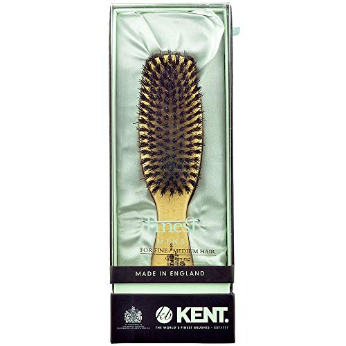 Kent OS18 Handmade Travel Hair Brush for Thick Hair Grooming Natural