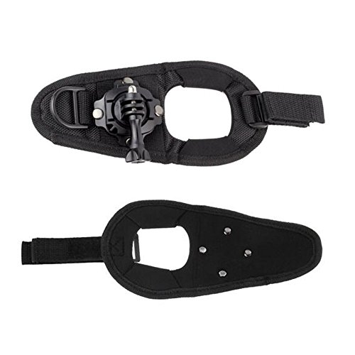 Walway 360 Degree Rotation Glove Style Band Wrist Strap Mount Strip Belt for GOPRO HERO 6/5/5 Session/4 Session/4/3+/3/2/1, Xiaoyi and Other Action Cameras, with Long Handle Screw - Thumbnail 2