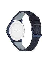 Hugo 1530033 - Reloj de cuarzo para hombre con correa de piel, color azul